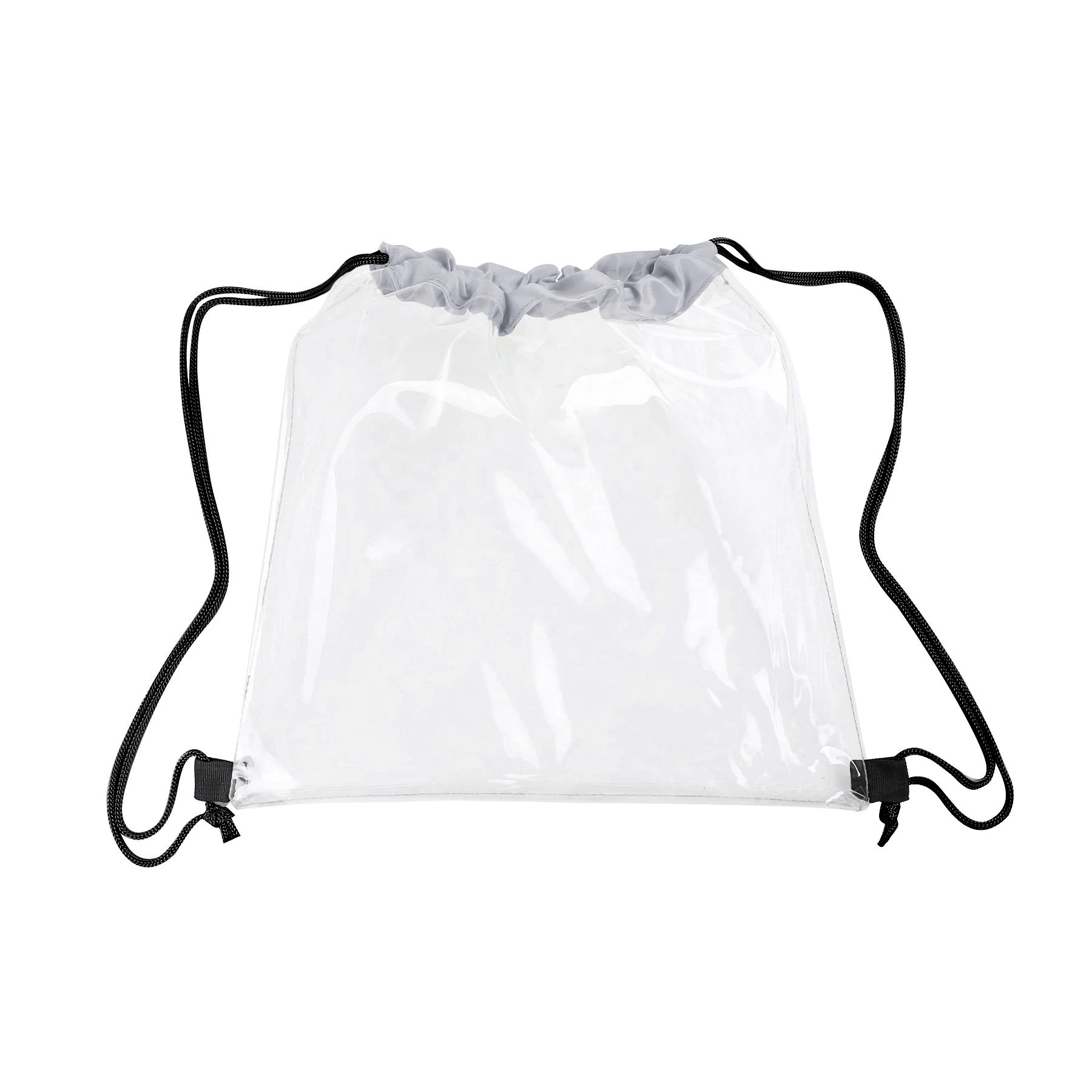 

Waterproof Transparent Drawstring Backpack Bag Colorful Clear PVC Cinch Pack