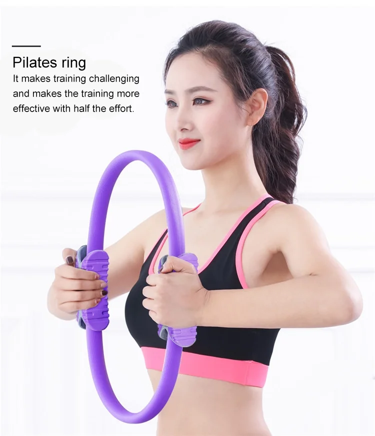 
Wholesale Fitness equipment double handle magic circle yoga pilates ring 