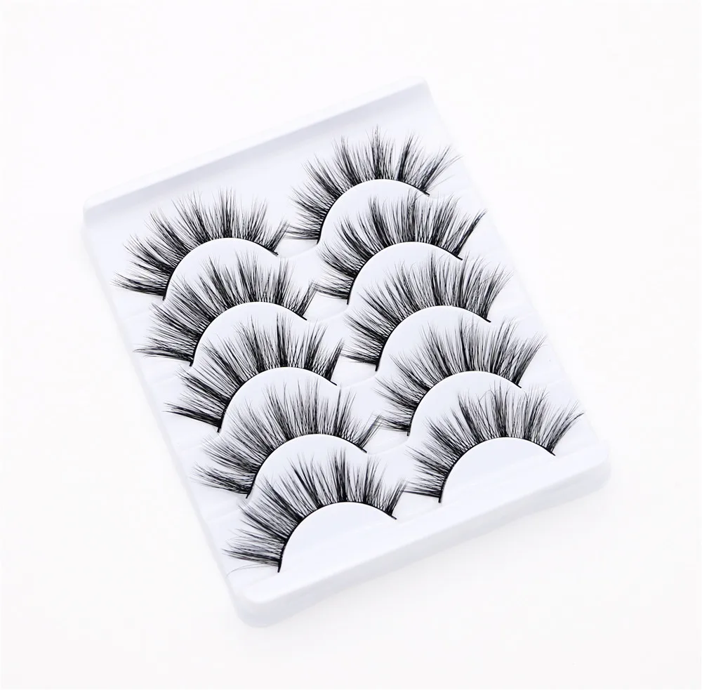 

Private label full strip eyelashes 3d faux fluffy mink eyelashes