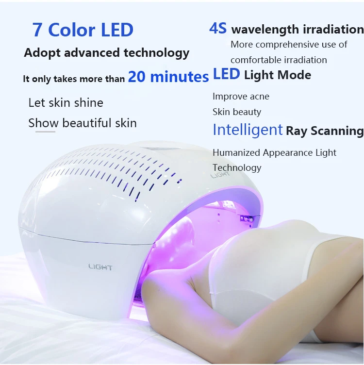 

Ball spectrometer LED color light photon skin rejuvenation instrument red and blue light whitening acne beauty instrument