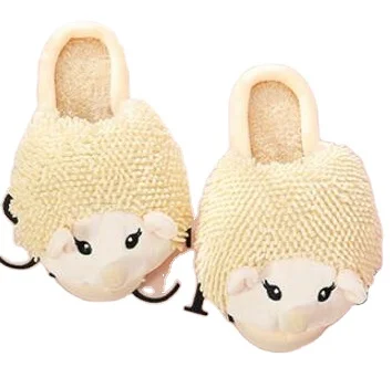 

Winter fashion new cute cartoon plush slippers women indoor warm and non-slip slippers, As picture