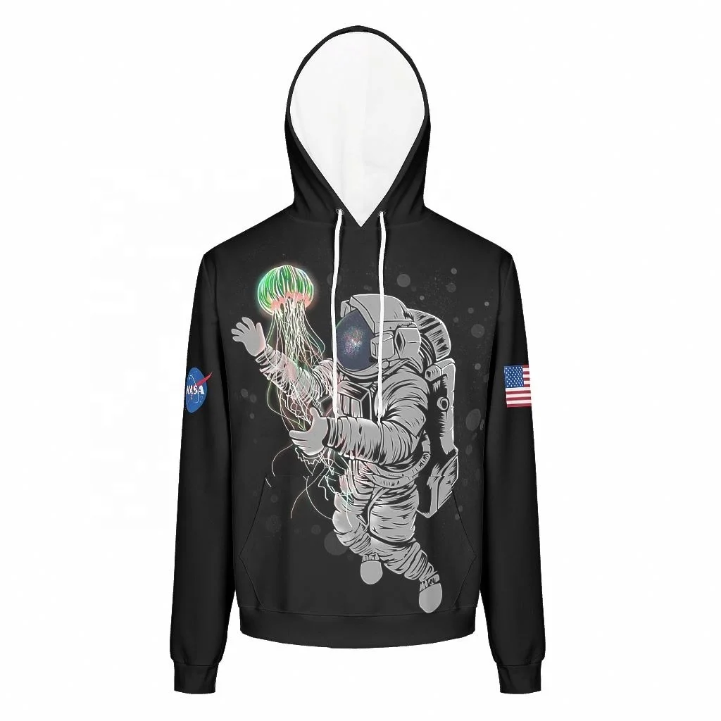 

Wholesale Winter Hoodie Stock Astronaut Jellyspace Men's Hoodies High Quality