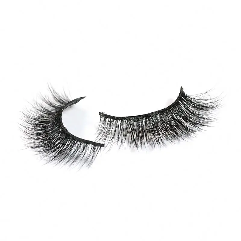 

Real mink fur eyelash eyelashes qingdao private label makeup, Natural black