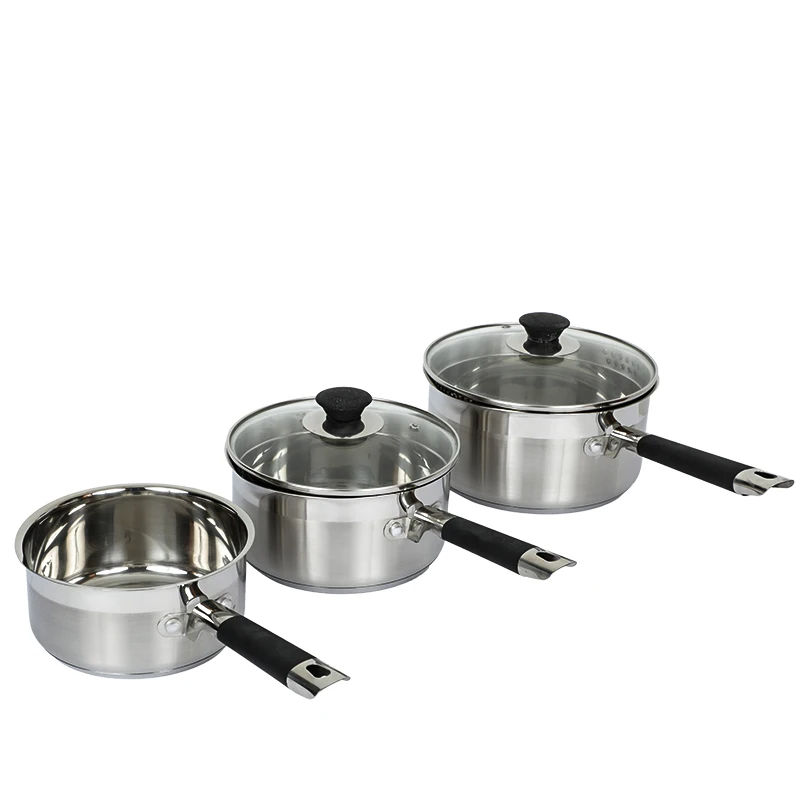 

Home Kitchen Casserole Ss Saucepan Stainless Steel Cooking Pot Cookware Set