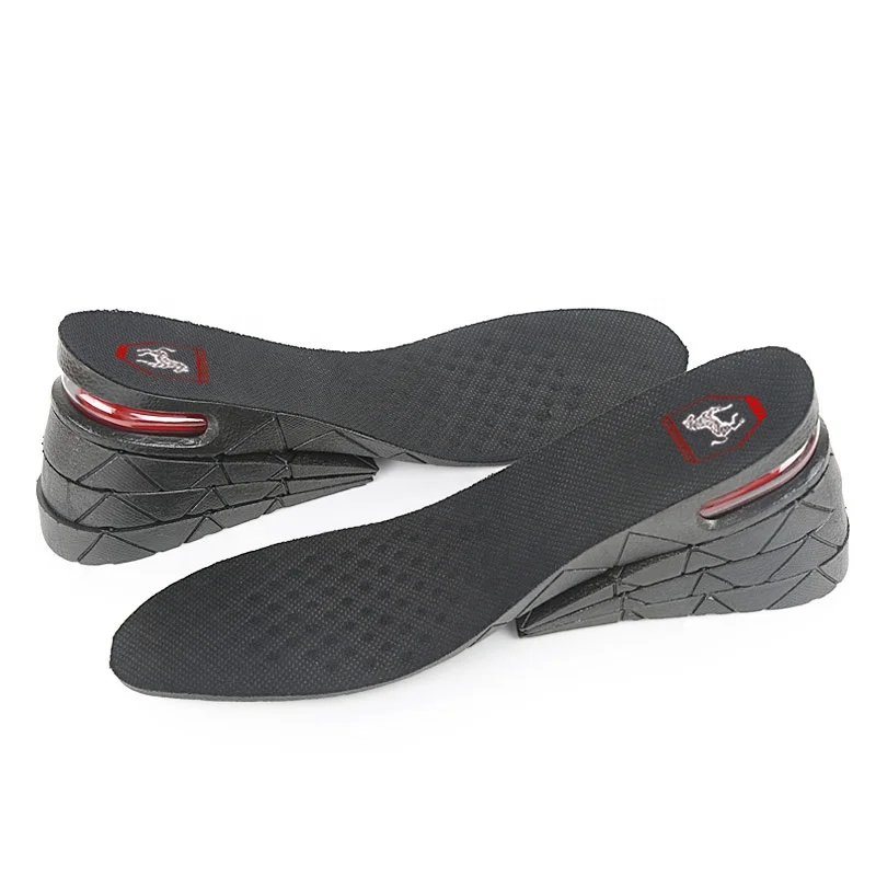 

Detachable four layers heelcup height increased breathable insole with strong elasticity PVC