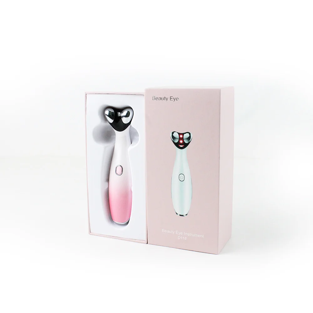 

2021 Portable Rechargeable 6 in 1 rf eye lip care massager Electric Pen Sonic Vibration Ems beauty device