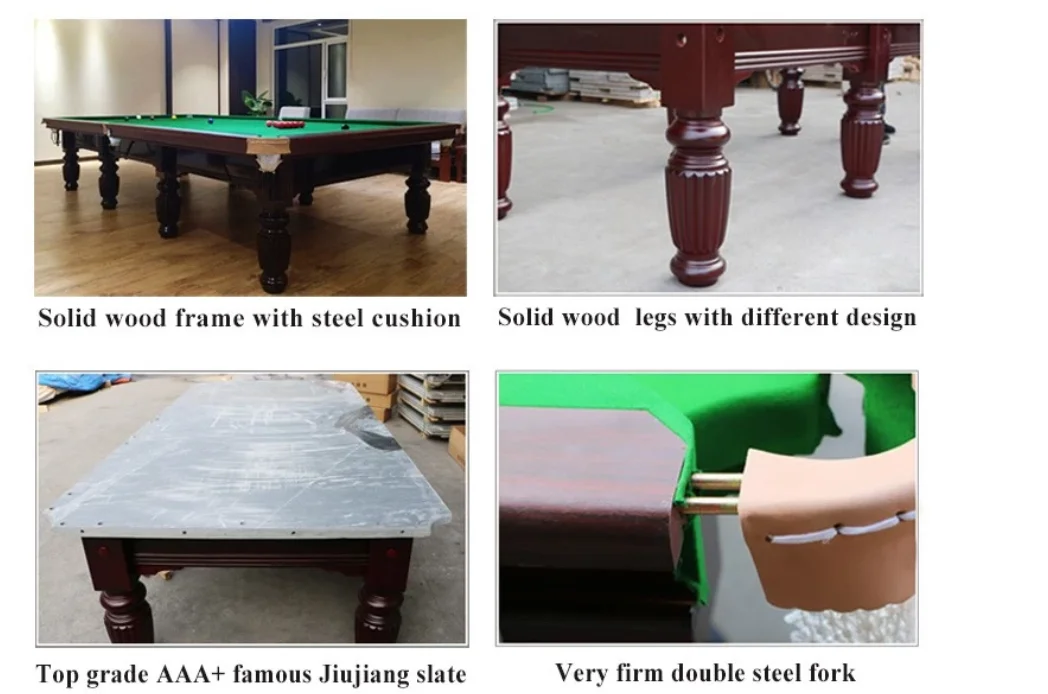 World Standard Size Cheap Price 12ft Slates Base Steel Cushion Game Snooker Table With Cloth