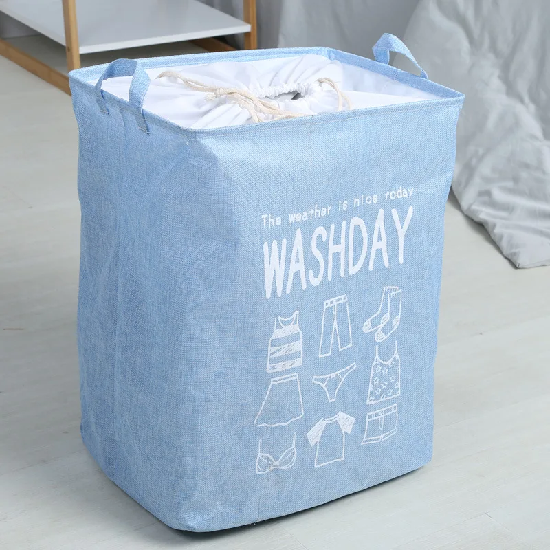 
Cube folding laundry basket for kids toy storage basket sundries books lego dog toys box clothes storage bag 