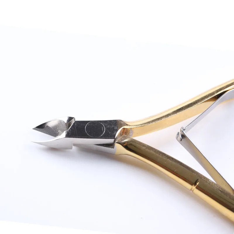 Tszs High Quality Professional Gold Color Super Sharp Stainless Steel Cuticle Nipper Vietnam