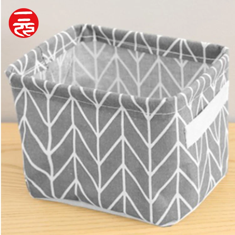 

Portable waterproof desktop storage basket box foldable, Colorful