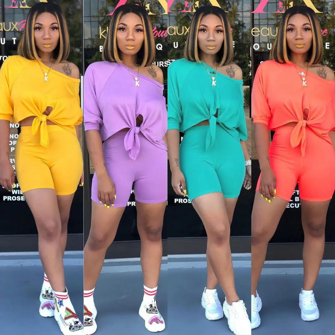 

Best Sale Sexy Casual Wear Sport Women Tops Shorts Home Sleep Pajamas Set