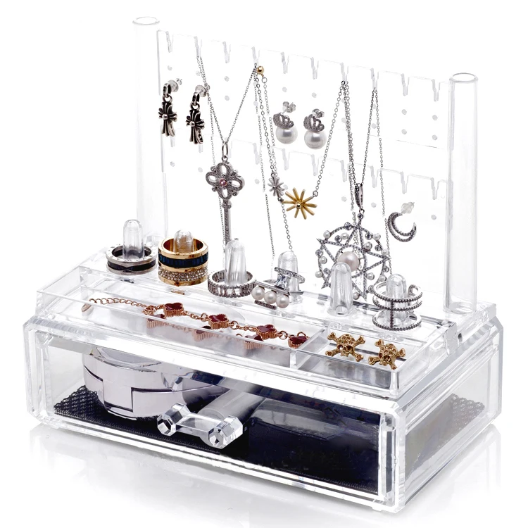 

Fashional Acrylic Earring Storage Drawer Jewelry organizers For Earrings, Clear or other colors