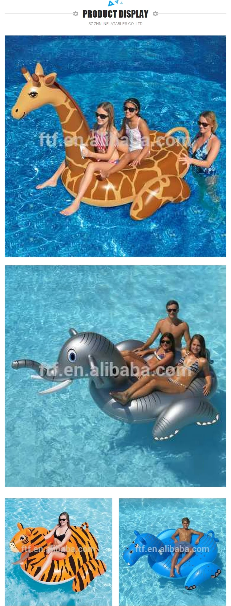 mesh pool float animal