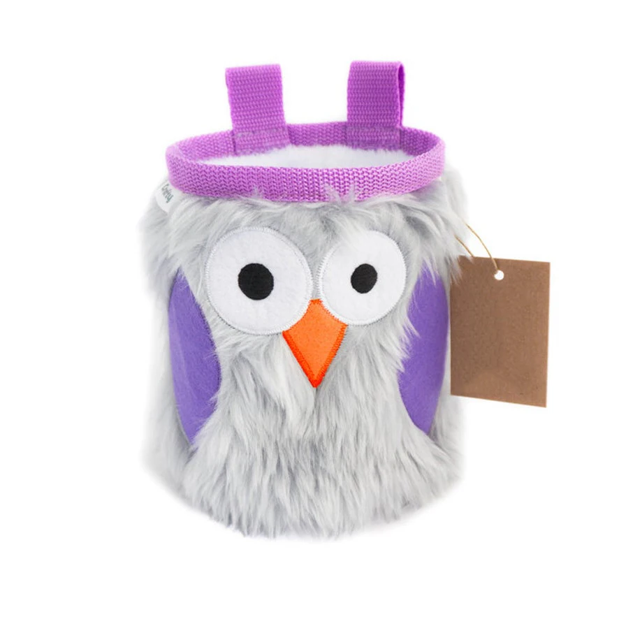 

Cute Plush Toy Rock Climbing Chalk Bag Grils Kids Fluffy Bouldering Bag, Customized color