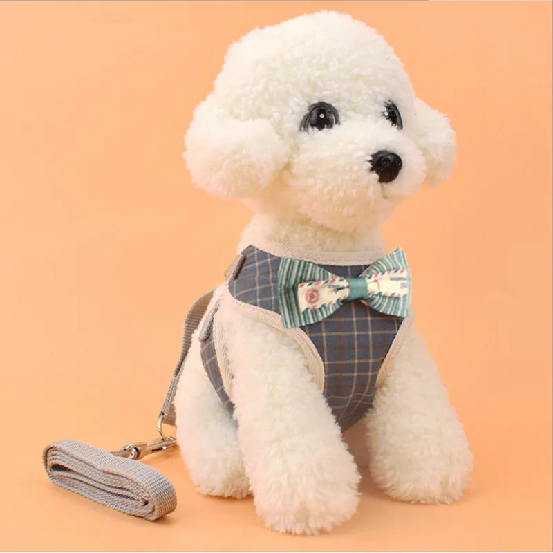

Wholesale New Dog Leash Puppy Style Korean Vest Style Adjustable Pet Harness Collar