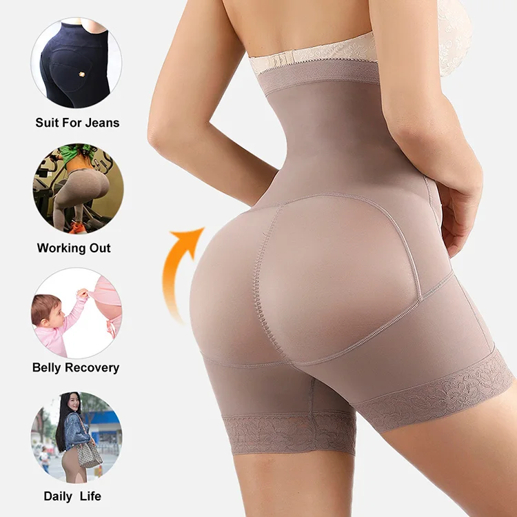 

Wholesale Body Shaper Zipper Push Up Bodysuit Women Slim Shapewear Bodysuit Mujer Weight Loss Underwear Waist Shaper, Black nude