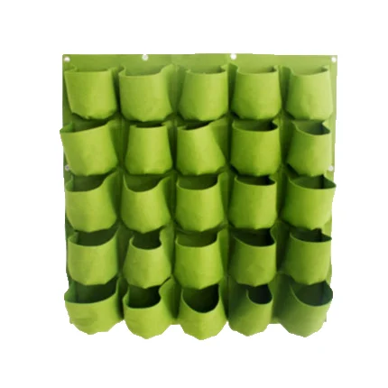 

Factory custom felt gardening plant bag wall hanging flower bed felt garden plant planting container bag, Customized
