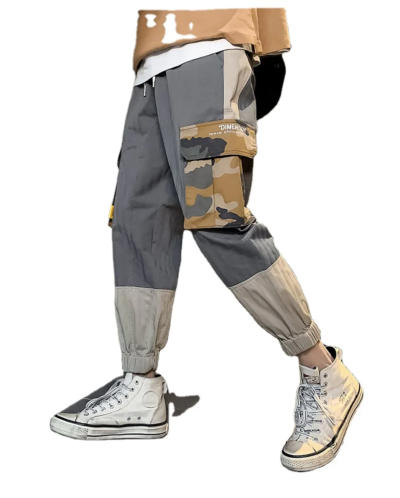 

Pants of new men's clothing of spring new style brand of harbor agitation spell color leisure bundle foot trousers