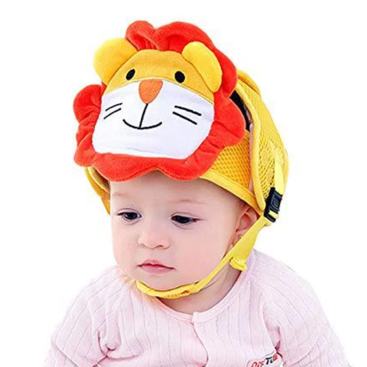 

Cute Animal Baby Anti-collision safety protection Baby Hat for walking balance bike cycling tribicycle protective helmet, Yellow