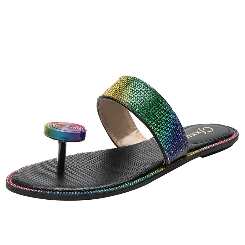 

2021 Lady Flats Candy Colored Slippers for Women with hot style Flops