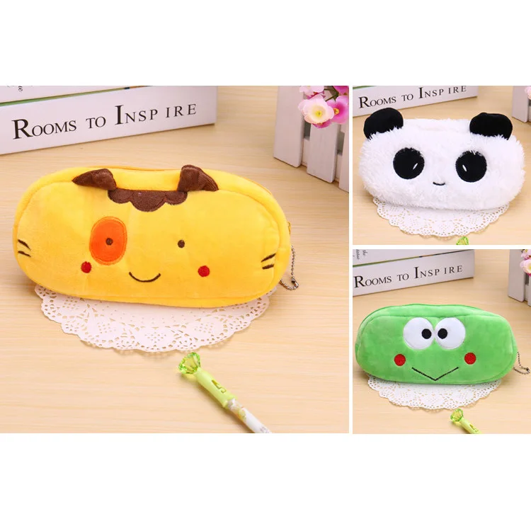product-GF bags-Plush Animal Pencil case Cartoon panda bear fruit pen bag box for kids gift Cosmetic