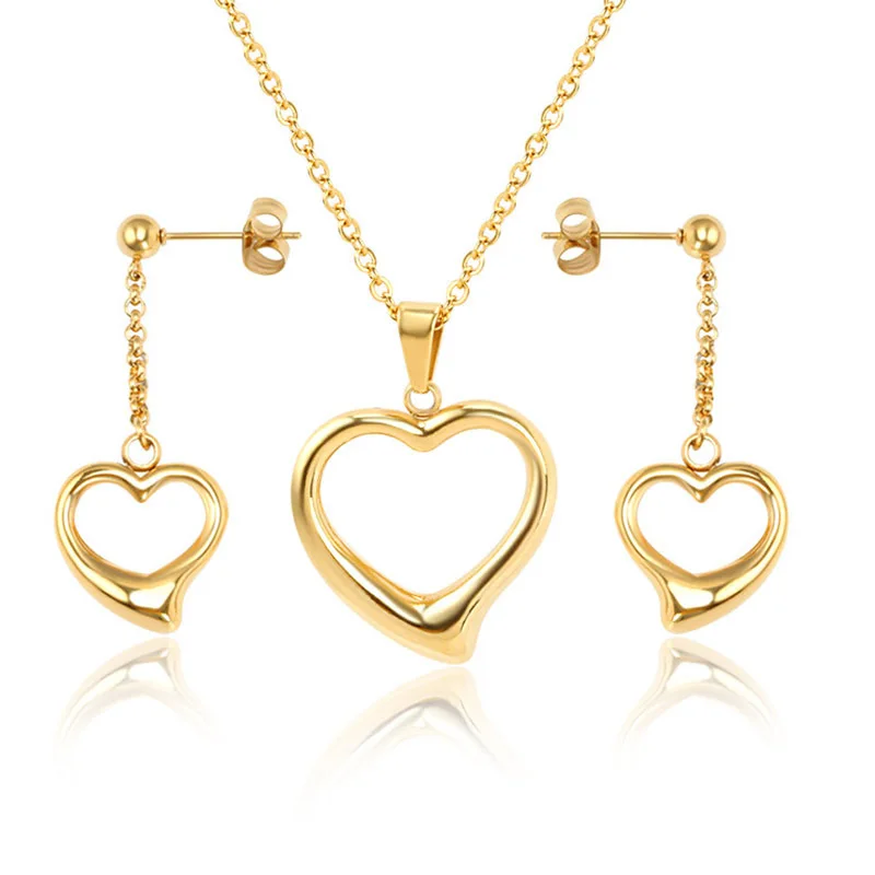 

Zirconia Set Wedding Necklace And Earring Type Baby Child Little Girl Body Christmas Boc Moti Jewelry Sets, Gold