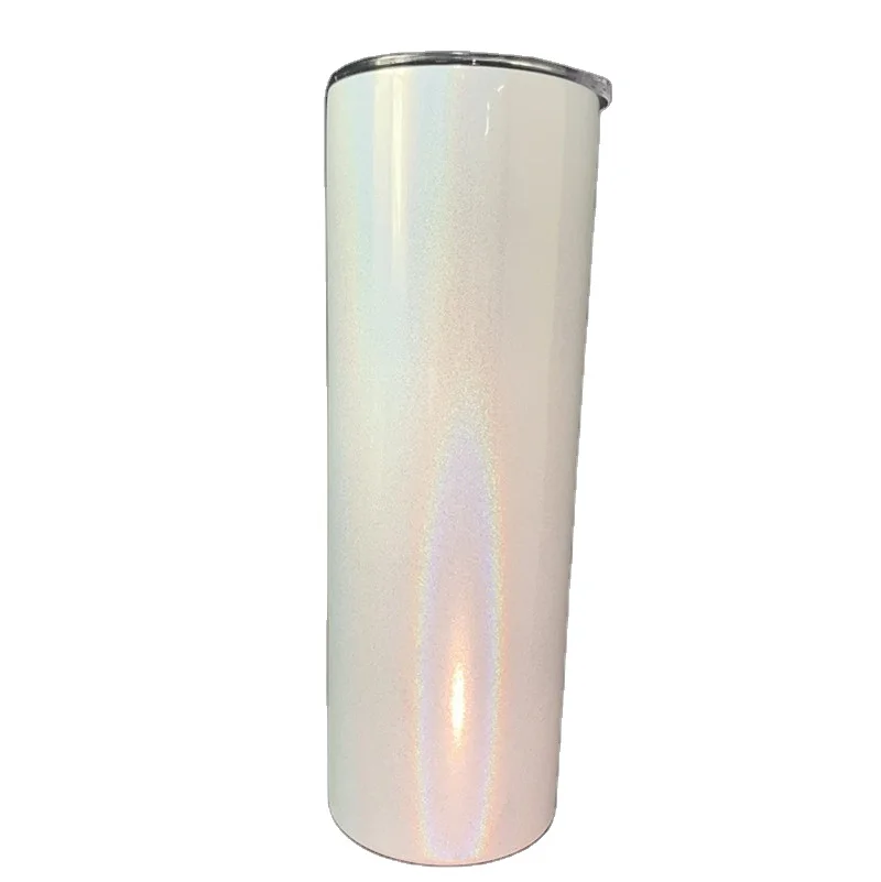 

20oz US Warehouse RTS white Glitter skinny tumbler 2-7days Fedex shipping order today tracking number tomorrow