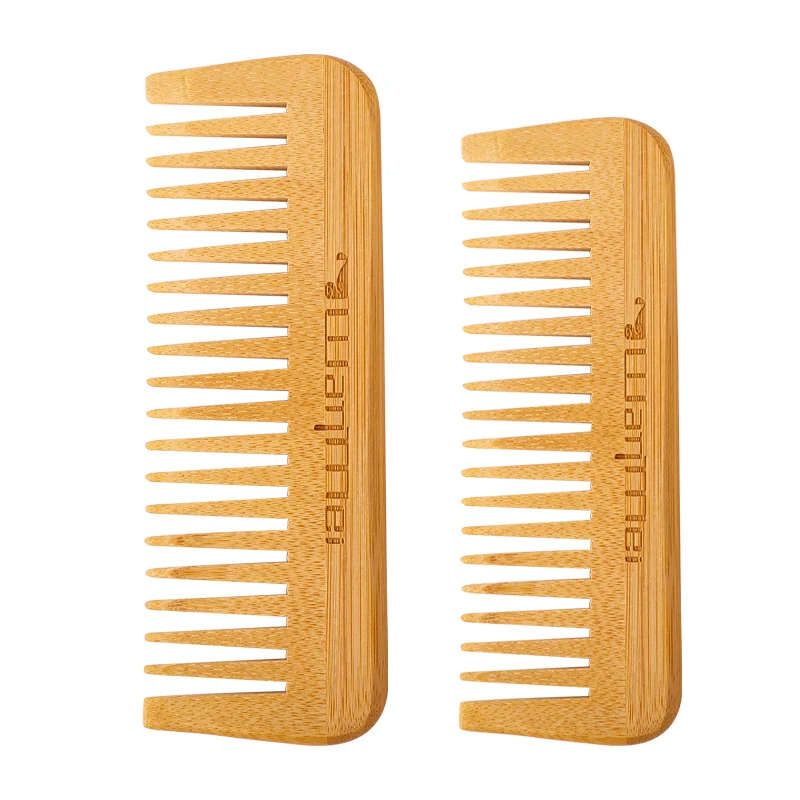 

Bamboo Wooden Comb Shape Straight Hair Home Massage Scalp Wide Tooth Hairdressing Supplies Comb