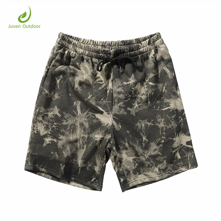 

Arm green elastic waist fancy summer wearing Casual Shorts, Custom color