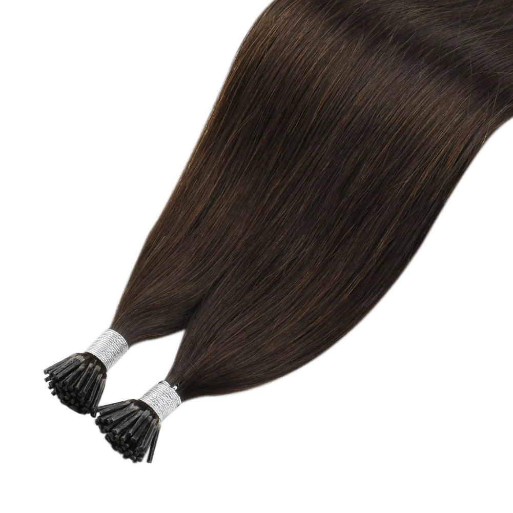 

Moresoo Natural Remy Hair #2 Darkest Brown I Tip Hair Extensions