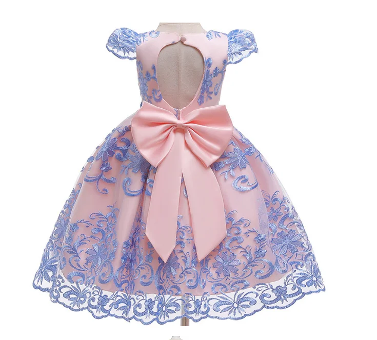 

Hot Sale Spring Summer Elegant Girls Party Dress For Birthday And Wedding