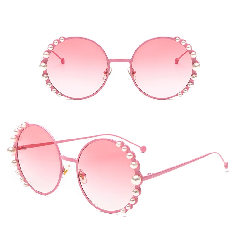 

Twooo 0295 Pearl decoration Ladies Sun Glasses High Quality Fashion Sunglasses