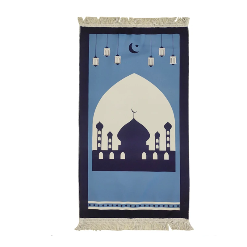 

Kids Prayer Rug Muslim Islamic Prayer Mat Padded Cartoon Cute Praying Rug for Kid Eid Gift Ramadan Gifts