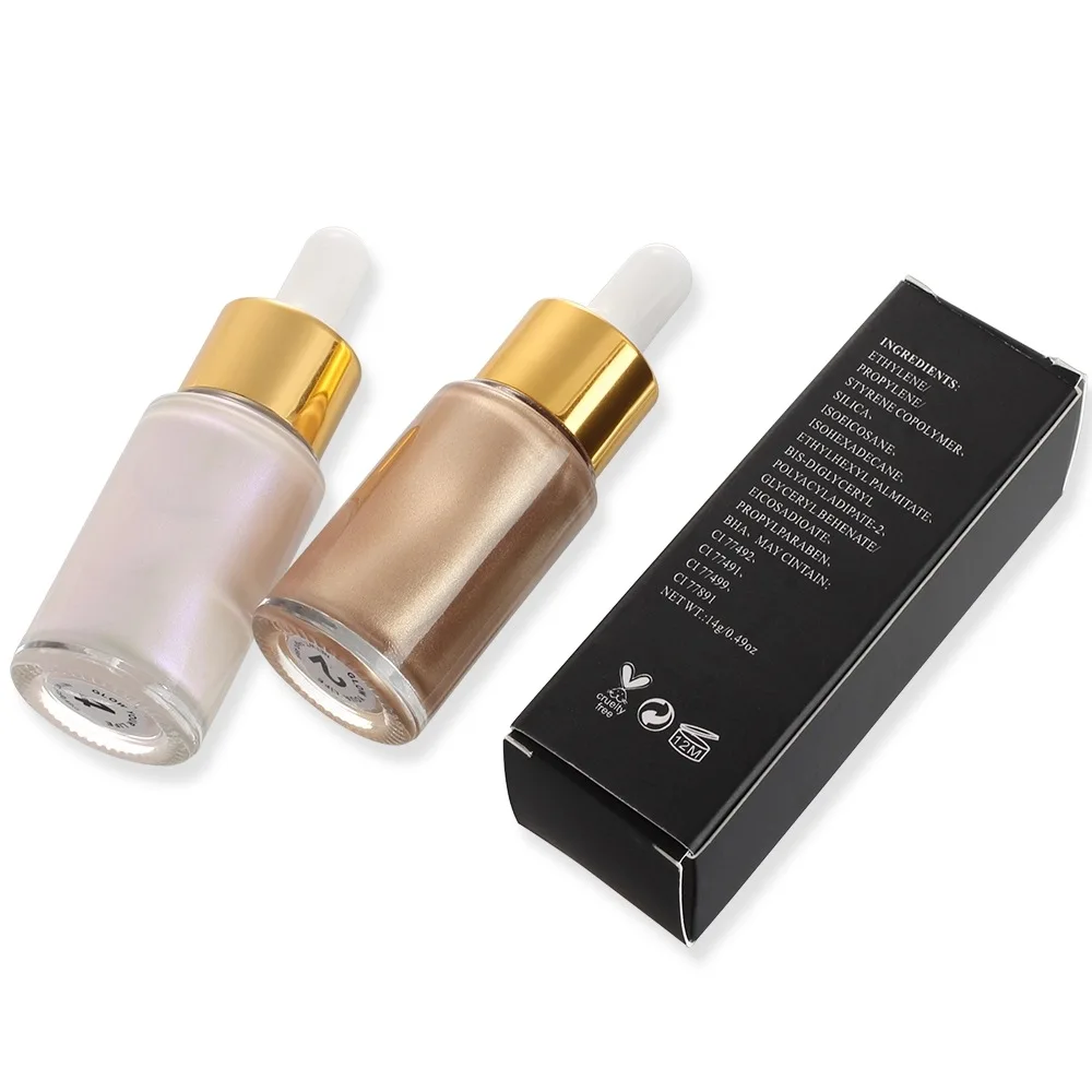 

Shimmer Body Luminizer Bronzer Highlighter Liquid Setting Spray Brighten Glow Pearl White Highlight Makeup no logo