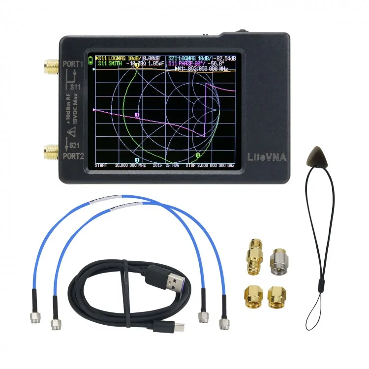 

LiteVNA 2.8" Display 50Khz-6.3Ghz Vector Network Antenna Analyzer For MF HF VHF