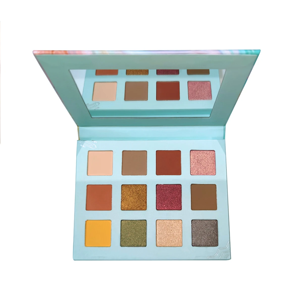 

Wholesale no logo makeup shimmer eyeshadow palette pirvate label, 12 colors