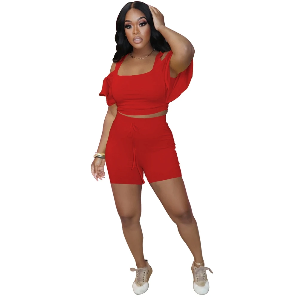 

women clothing Women's Leisure &amp Yoga suit women's two piece summer Suit Shorts new arrivals 2021