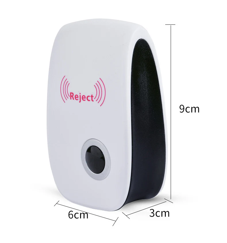 

FAST shipping amazon hot selling ultrasonic plug in pest repeller with US EU UK plug, White