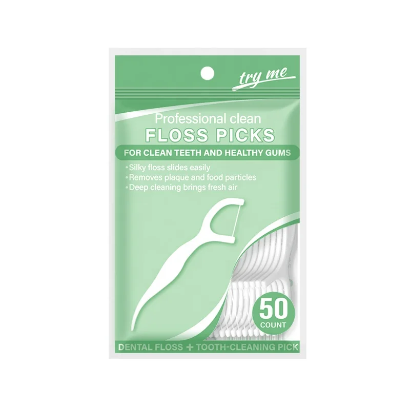 

Bulk Customized Biodegradable Eco Portable Gum Care Angled Tooth Sticks Dental Floss Picks