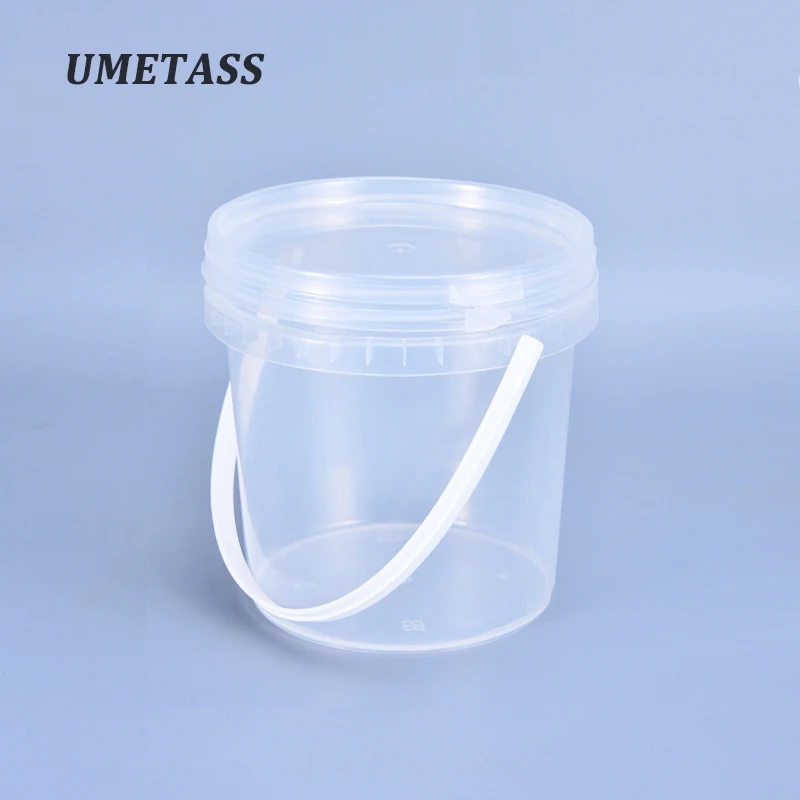 

Wholesale Food gGrade 1L Clear Plastic Bucket With Lid