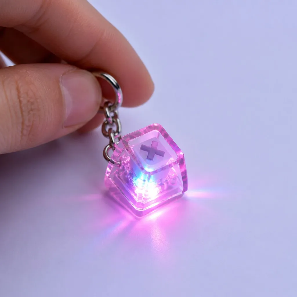 LED Glowing Transparent Keycap