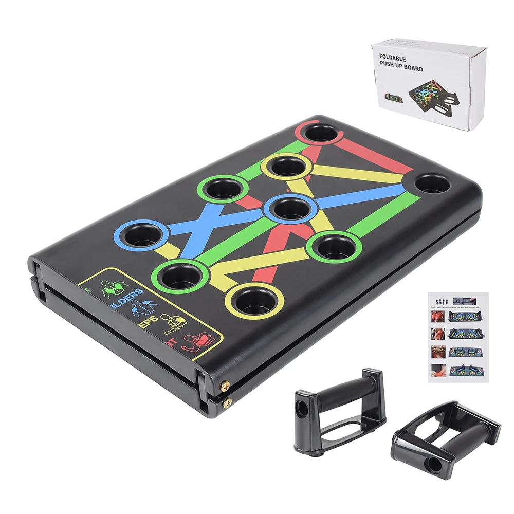 

BSCI Custom Logo Foldable Push Up Board Folding Push Up Training Board Push-up Board, As shown in the picture