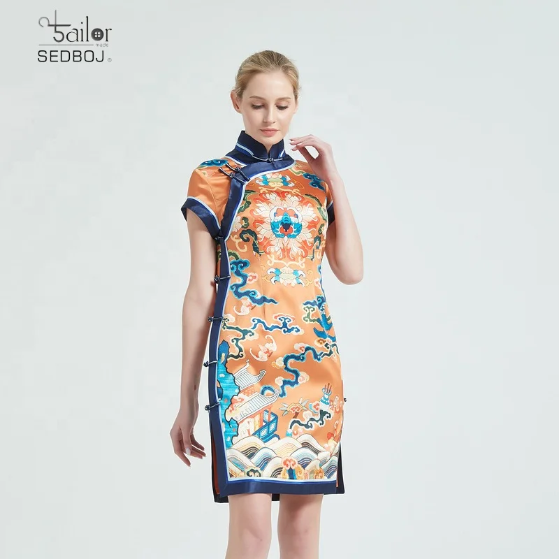 
pure silk cheongsam chinese dress tailor shop bespoke dress maker formal wedding guest dress qipao custom make any design 