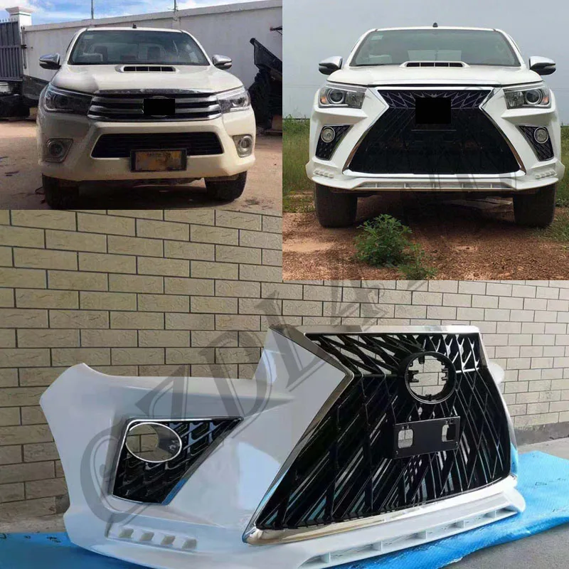 TOYOTA Hilux revo & Rocco Facelift body kit upgrade to lexus 570
