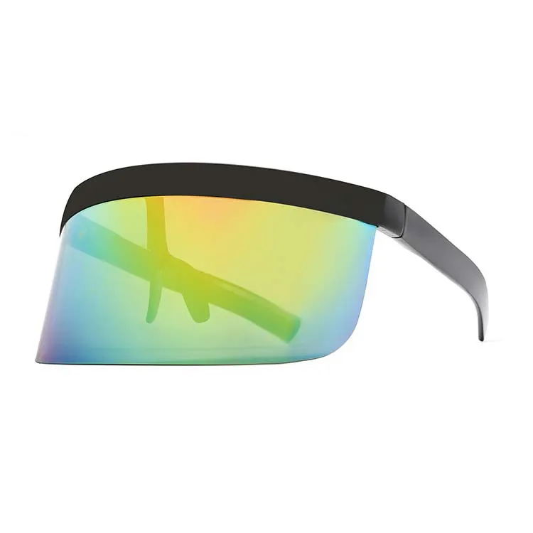 

2020 Vintage Oversized Sunglasses Women New Designer Big Frame Mirror Sun Glasses Shades Men Windproof Eyewear