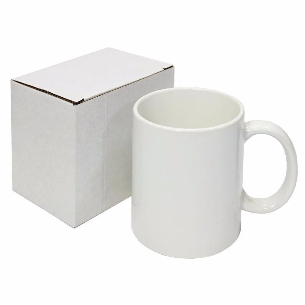 

11oz Hot Products Custom New Fashion Top Grade Ceramic White Coffee Mugs For Sublimation