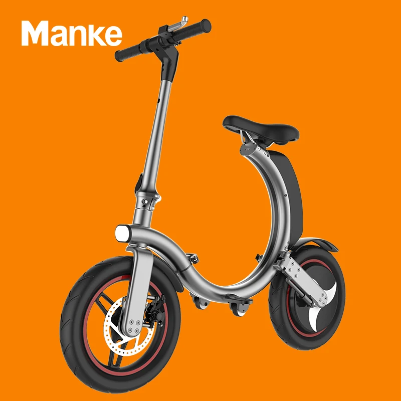 China Manufacturer Manke MK114 Good Quality 14inch 450W Power Fully Folding Portable Electric Bike with 23-30km/h Max Speed