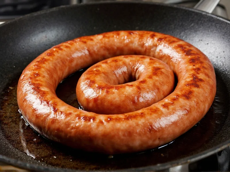 how to cook a sausage on a pan