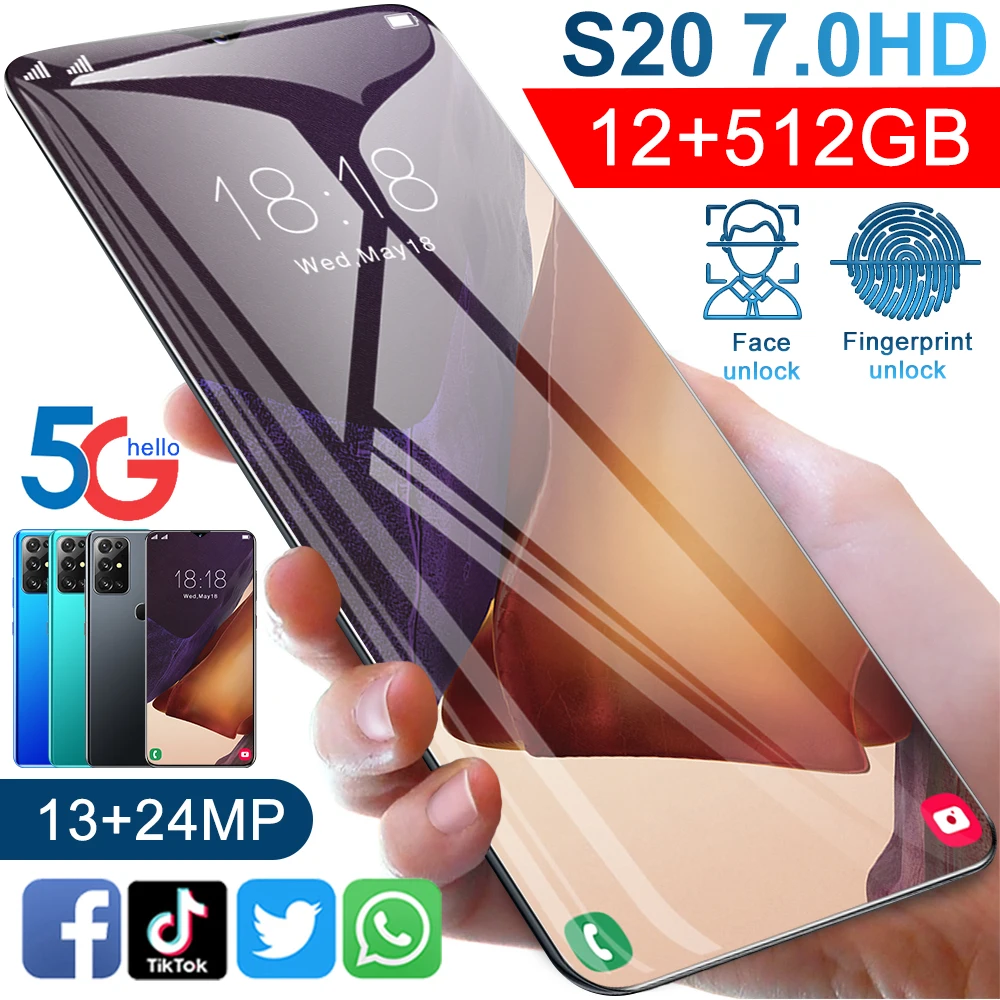 

new 100% Wholesale All kinds of powerful 3D 5G LTE original 6.7-inch large screen MTK6799 rich image smart phone 12GB 512GB