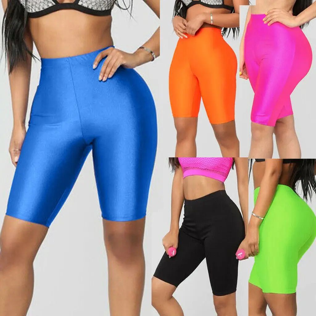 

biker shorts women clothing new arrivals 2021 summer candy color skinny shorts half length beach yoga shorts pants
